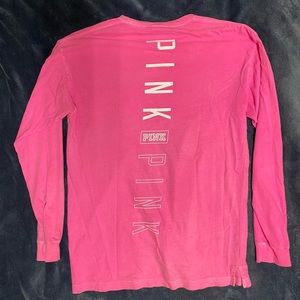 Pink🦩VS super comfy/soft oversized long sleeve tee
